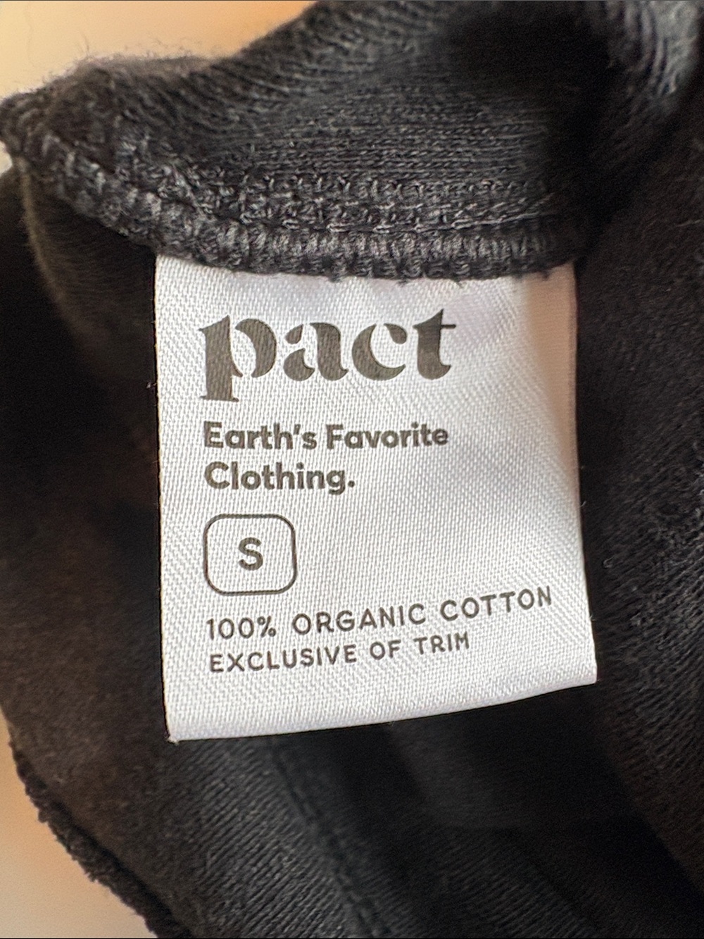Pact 100% Organic Cotton Airplane Tapered High Rise Pull-On Pant Grey Small - Picture 9 of 9